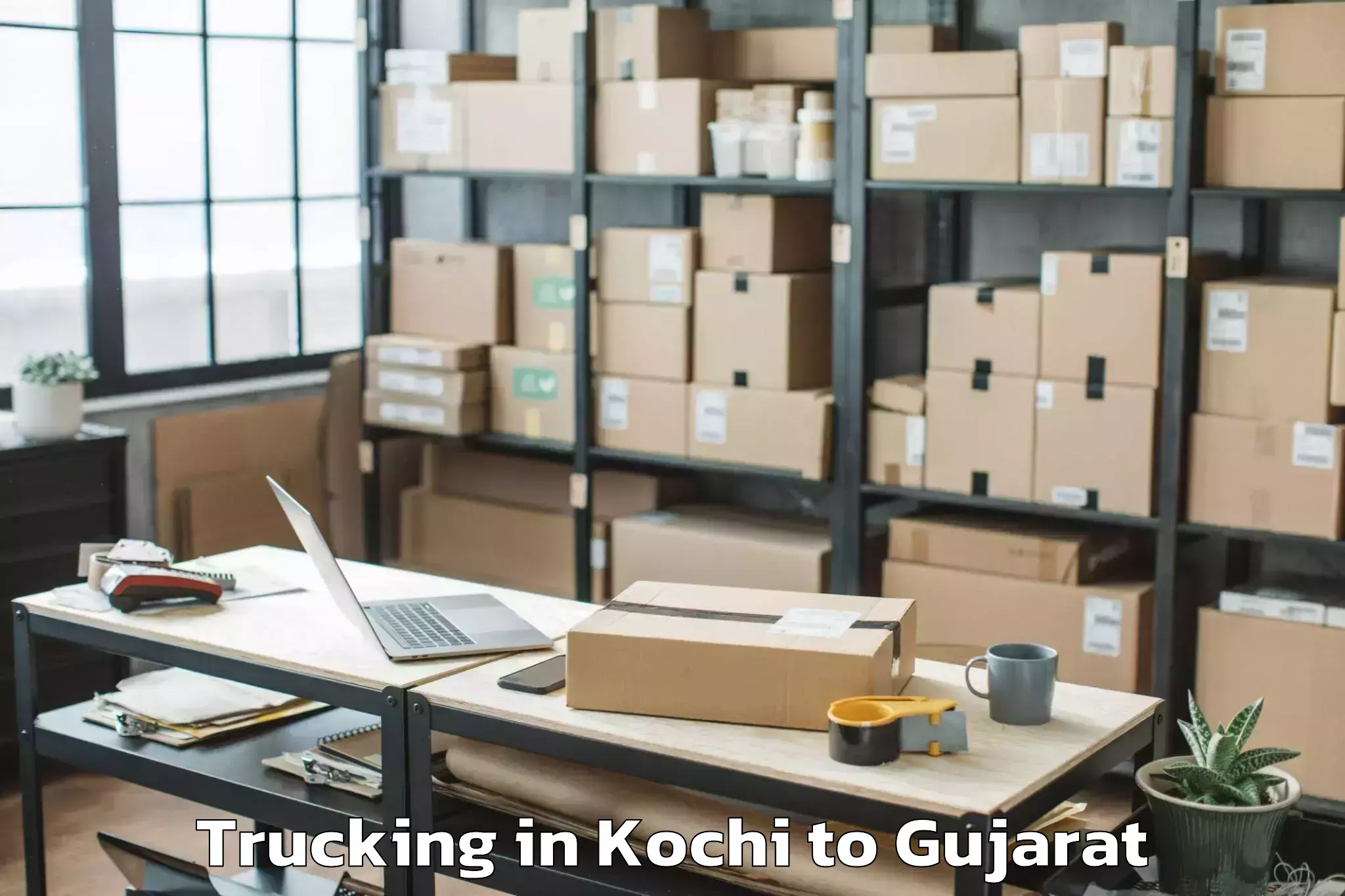 Kochi to Jhalod Trucking